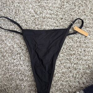 SKIMS Black Onyx T String Thong